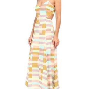 Mara Hoffman Flag Stripe Tie Back Dress